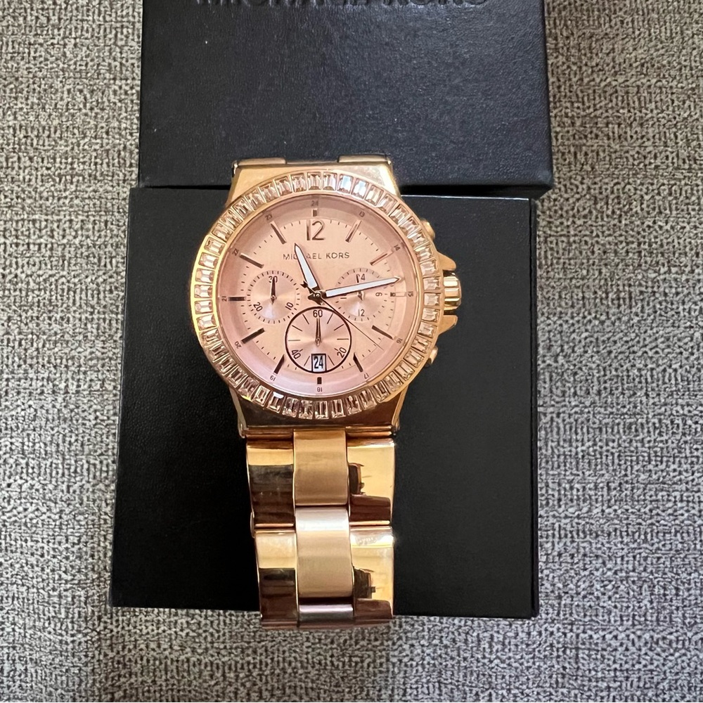 Rose Gold Michael Kors Watch (Needs Battery)